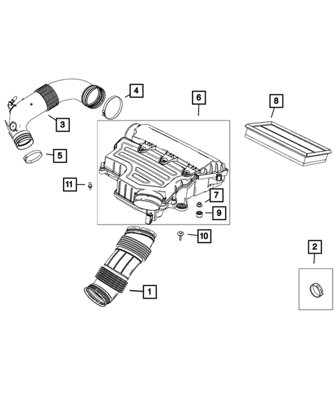 Air Cleaner for 2019 Jeep Renegade #0