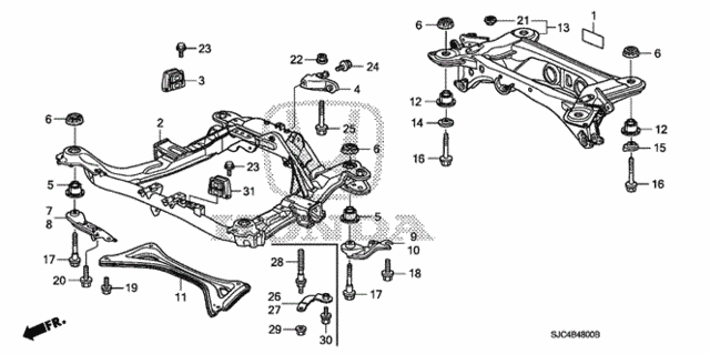 Front Sub Frame - Cross Beam for 2007 Honda Ridgeline #0