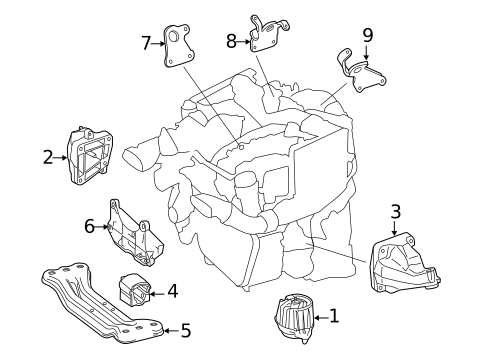 Brackets, Flanges & Hangers for 2011 Mercedes-Benz E 350 #0