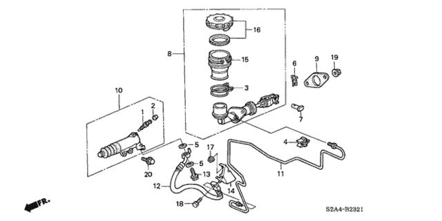 Clutch Master Cylinder ('04-) for 2007 Honda S2000 #0