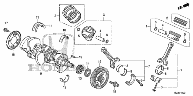 Crankshaft - Piston for 2019 Honda Ridgeline #0