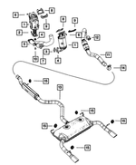 52022288AH - Exhaust: Exhaust Muffler And Tailpipe for Mopar Image