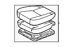 71410AE080E0 - Body: Seat Cushion for Toyota: Sienna Image