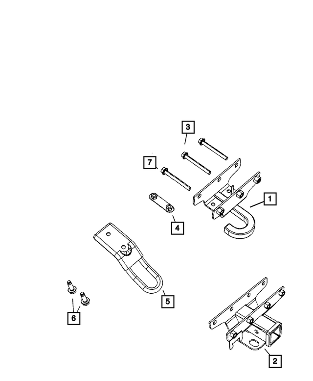 6508831AA - Frame, Bumper and Fascia: Hex Flange Locking Nut And Retainer for Mopar Image