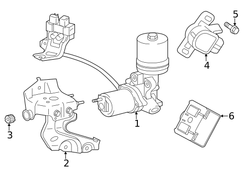 Hydraulic System for 2014 Toyota Avalon #1