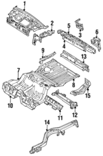 HE0170500D - Body: Panel Above Lid for Mazda: 929 Image