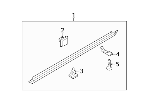 Exterior Trim - Pillars for 2015 Kia Sorento #0