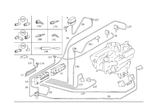 1298000815 - Hydraulic and Vacuum System: Line for Mercedes-Benz: 300SD, 300SL, 400SE, 400SEL, 500SEC, 500SEL, 500SL, 600SEL, 600SL, S420 Image