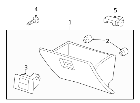 Glove Box for 2010 Ford Explorer Sport Trac #0