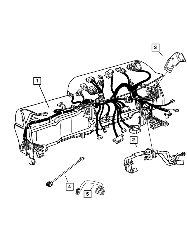 68061136AC - Electrical: Instrument Panel Wiring for Mopar Image