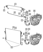 68004055AA - Cooling: Auxiliary Trans. Oil Cooler for Mopar Image