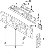 1T3813301A - : Rear Body Panel for Volkswagen: ID. Buzz Image