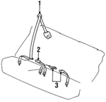 8980122111 - : 1995-1999 Hyundai Accent - Lap Belt Assembly for Hyundai: Accent Image