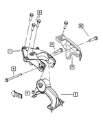 4721568AB - : Engine Mount Bracket, Rear for Mopar Image