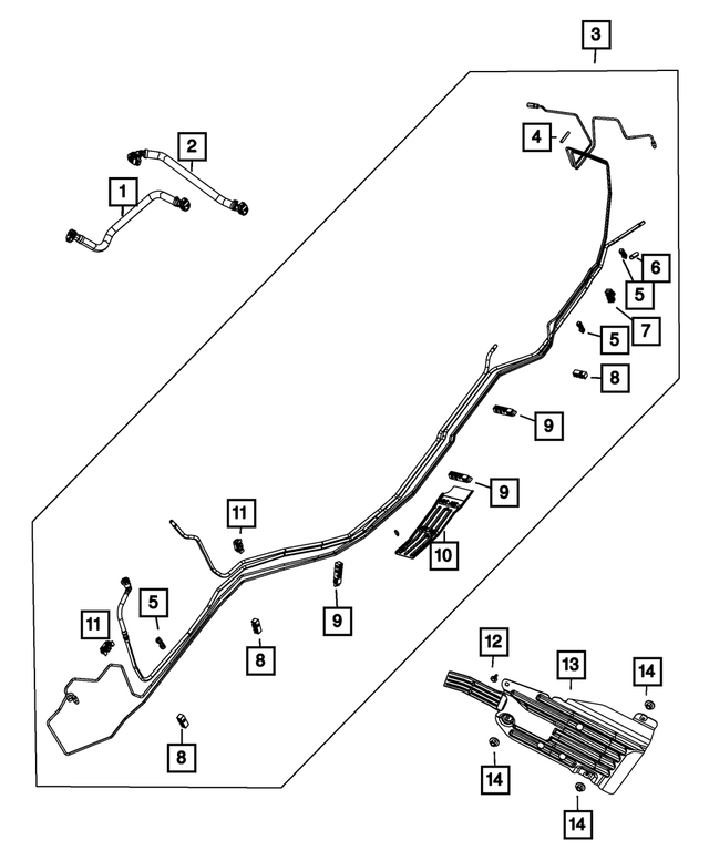68309787AA - Fuel and Accelerator Pedal: 3 Way Clip for Mopar Image image
