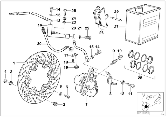 7119904115 - Brakes: Wave Washer - 8.4X15-zns3 for BMW-Motorrad Image