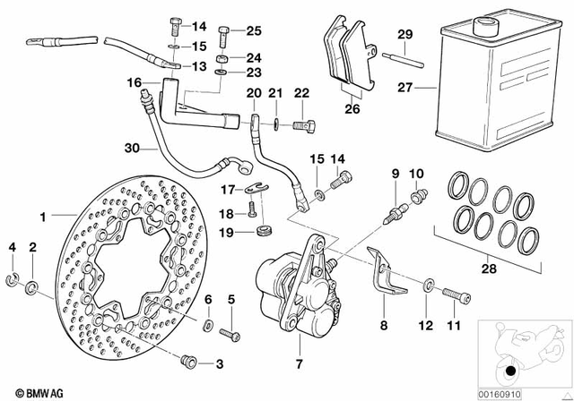 7119904115 - Brakes: Wave Washer - 8.4X15-zns3 for BMW-Motorrad Image