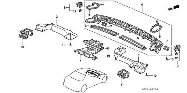 Duct for 1997 Honda Civic #0
