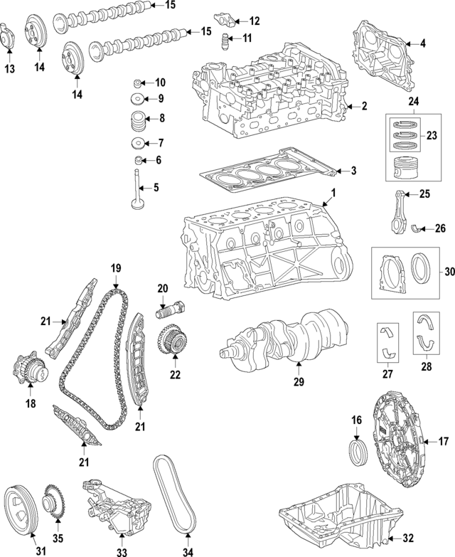 1390100504 - : Cylinder Block for Mercedes-Benz Image