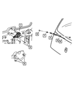 6100288 - Electrical: Hex Head Bolt And Coned Washer for Mopar Image