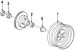 25500594 - Suspension: Wheel for Buick: Regal Image