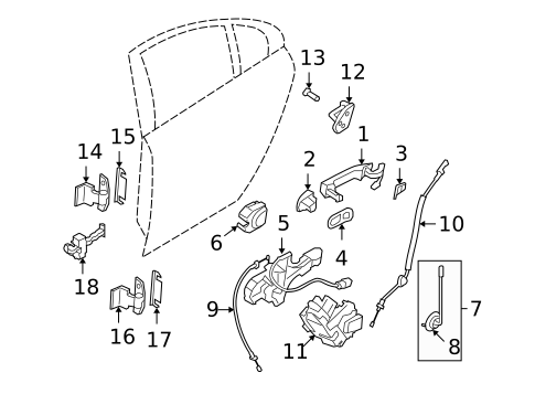 Lock & Hardware for 2016 Volvo XC70 #1