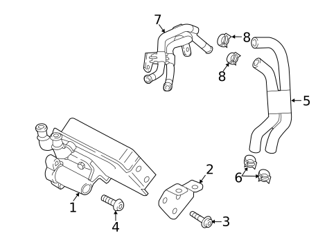 Trans Oil Cooler for 2023 Audi A5 Quattro #1