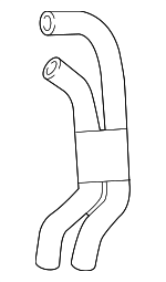 8W0122445C - Cooling System: Hose Assembly for Audi: A4, A4 allroad, A4 Quattro, A5 Quattro, A5 Sportback Image