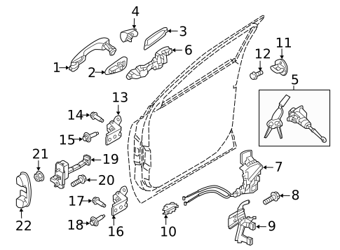 Front Door for 2021 Kia Telluride #1