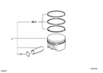 7119934460 - Engine: Snap Ring for BMW Image
