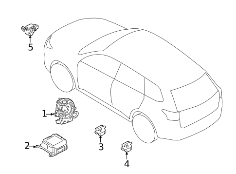 Air Bag Components for 2025 Mitsubishi Eclipse Cross #2