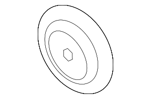 94810283900 - Cooling System: Accessory Drive Belt Idler Pulley Cap for Porsche Image