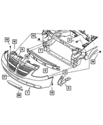 1AK392B8AA - Frames and Bumpers: Front Fascia for Dodge: Caravan Image