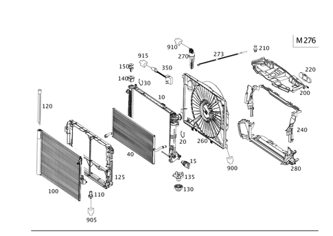 Cooler, Mount and Cover for 2014 Mercedes-Benz E400 #0