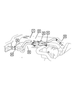 55035933AB - Air Conditioning &amp; Heater: Hose Bracket for Jeep: Cherokee Image