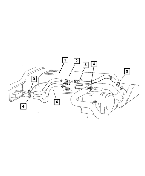 Air Conditioner and Heater Plumbing for 2001 Jeep Cherokee #3