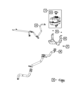 68283411AC - Cooling: Coolant Bottle Inlet Hose for Mopar Image