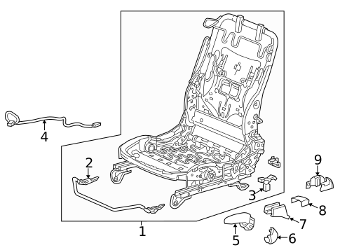 Tracks & Components for 2013 Acura ILX #1
