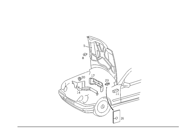 990789264 - Panelling: Expansion Rivet for Mercedes-Benz Image image