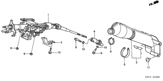 Steering Column for 2007 Honda Pilot #0