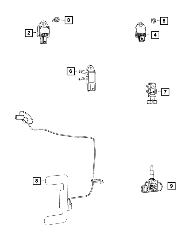 68237026AA - Electrical: Occupant Detection Sensor for Mopar Image image