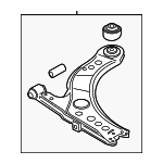 5C0407152D - Suspension: Lower Control Arm for Volkswagen: Jetta Image