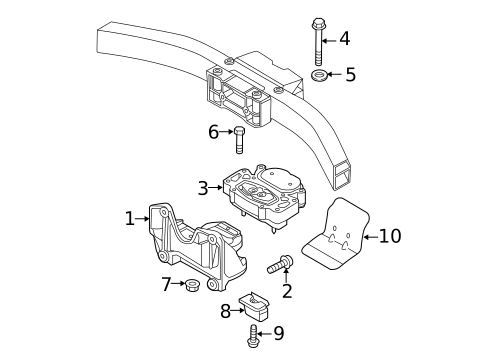 Trans Mounting for 2015 Audi R8 #0