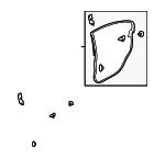 63512AJ00B - : Door Weather-Strip for Subaru Image