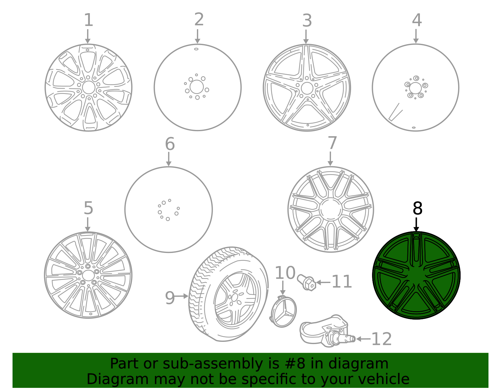 213-401-28-00-7X69 - Wheel AMG 5-Twin-Spoke 50.8 Cm (20 Inch) 2018-2020 ...