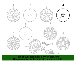 Genuine Mercedes-Benz 213-401-20-00-7X23 | Wheel AMG 5-Twin-Spoke 48.3 ...