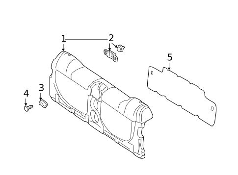 Interior Trim - Tail Gate for 2003 Pontiac Aztek #0