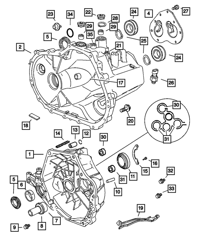 4761096 - T355; 5-Speed; Manual Transaxle: Snap Ring for Mopar Image