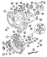 Transmissie-ingangsaslager Set Voor Jeep Patriot 07-17 Handleiding 5013634AB