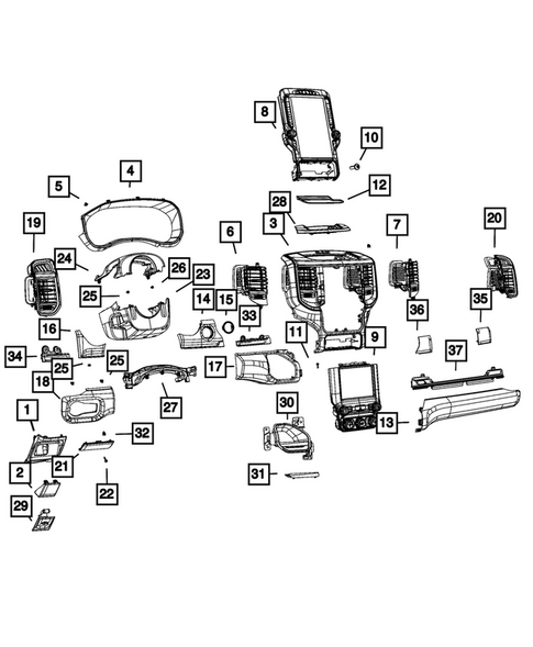 Instrument Panel for 2025 Ram 3500 #0